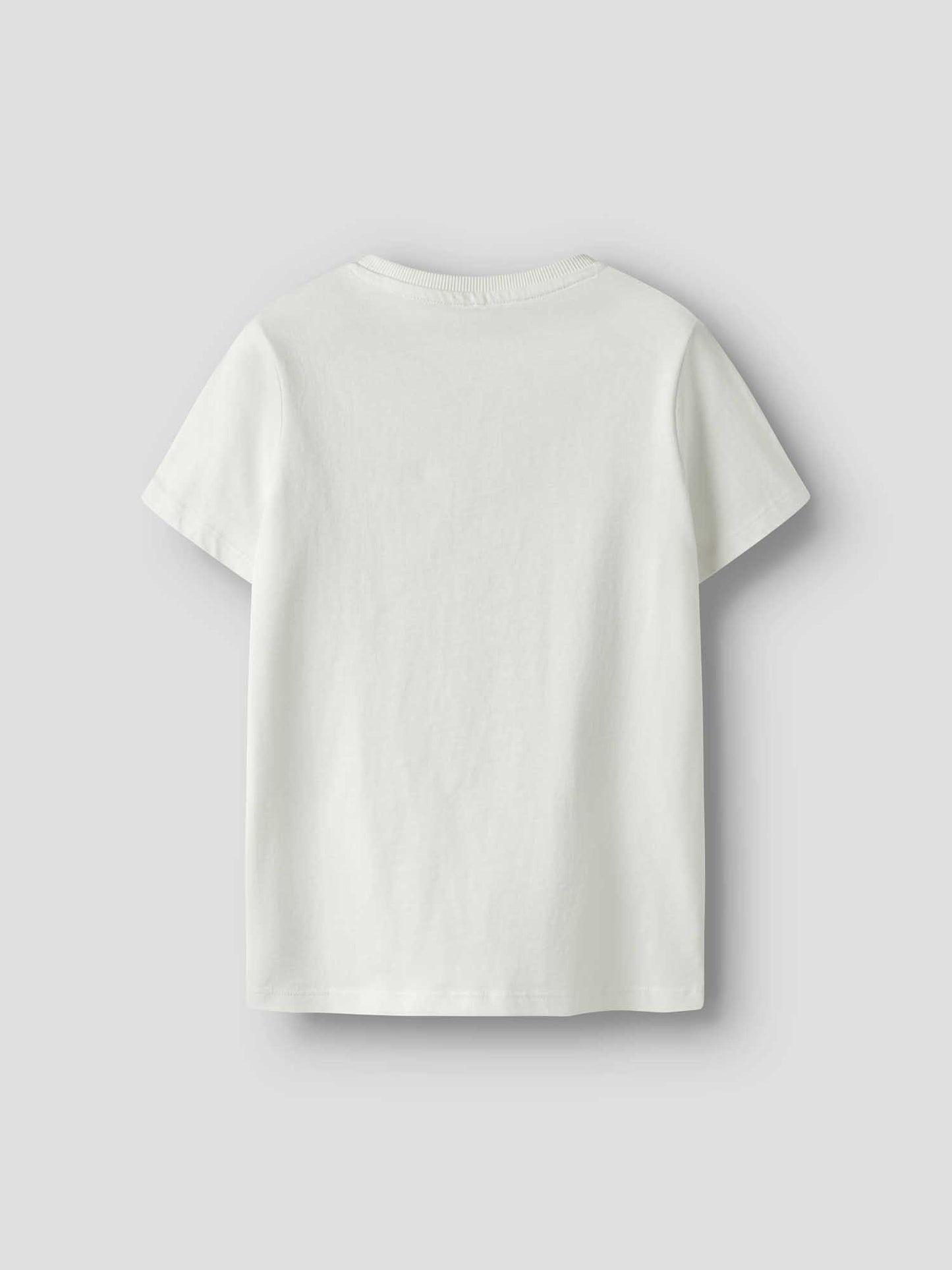 T-shirt in cotone organico panna da bambino unisex