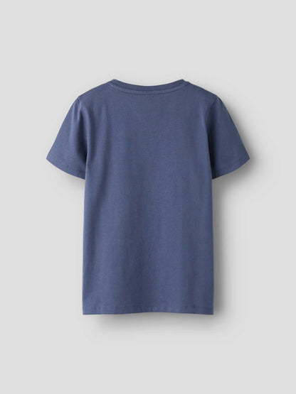 T-shirt in cotone organico blu unisex per bambino Name It