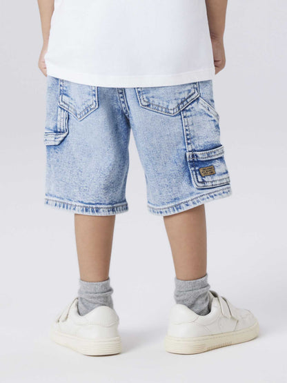 Shorts Bermuda unisex bambino in denim chiaro Name It