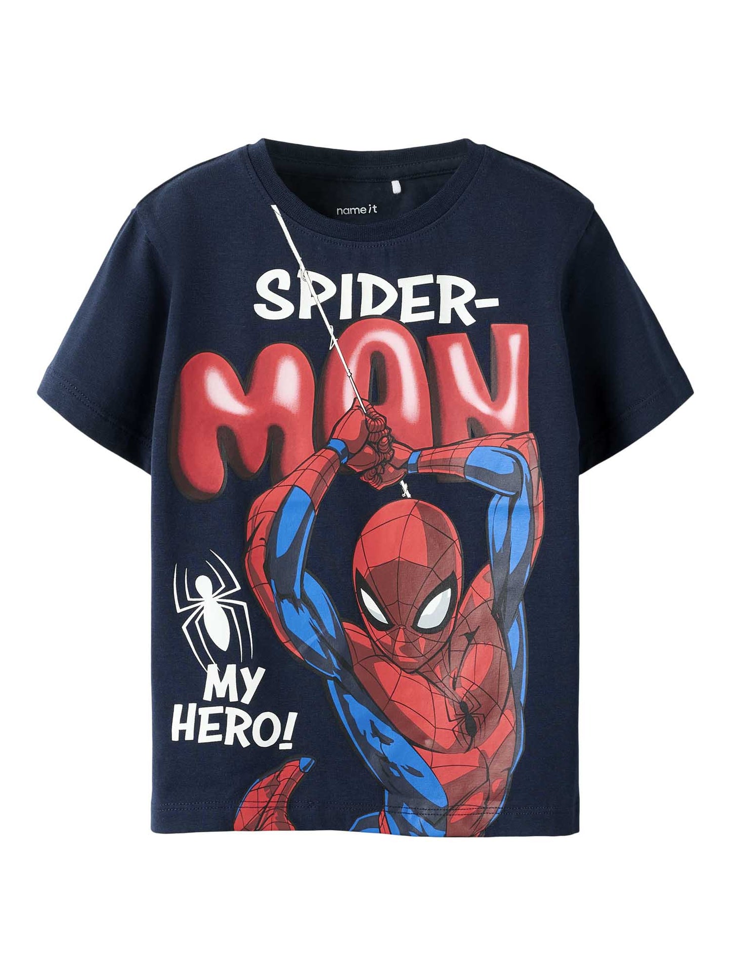 T-shirt unisex adulto Name It con stampa Spider-Man blu