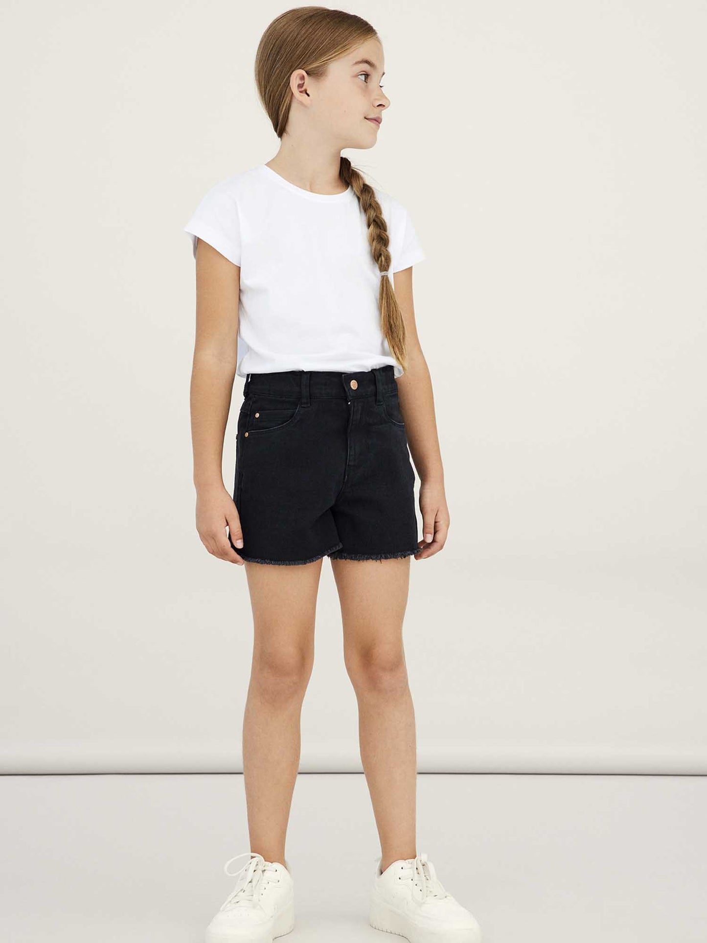 Shorts denim Name It neri unisex bambino