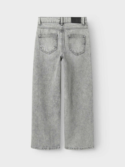 JEANS ROSE WIDE LEG NAME IT DA BAMBINA DENIM GRIGIO