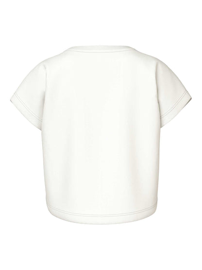 T-shirt maniche corte unisex bambino Name It panna