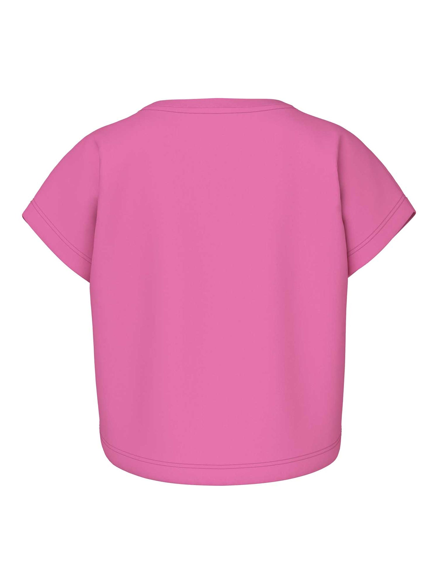 T-shirt crop top unisex bambino fucsia Name It