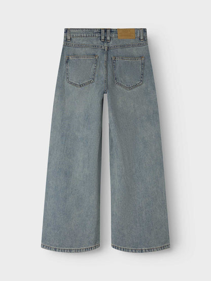 Jeans Name It Vinta a gamba extra larga in denim per bambino e bambina
