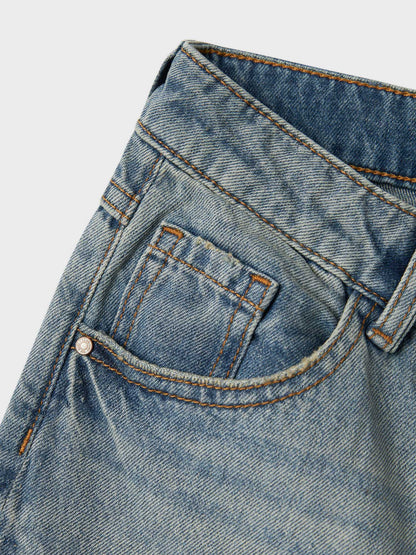 Jeans Name It Vinta a gamba extra larga in denim per bambino e bambina