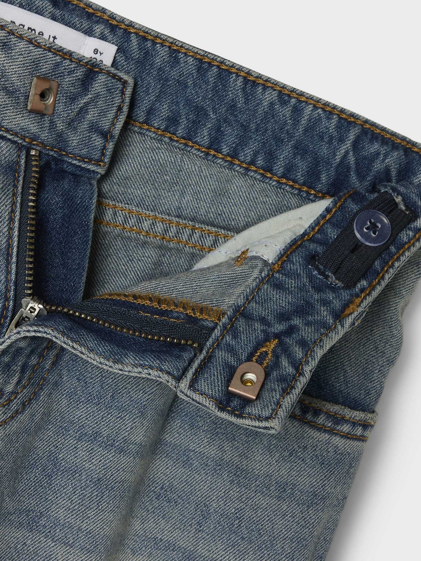 Jeans Name It Vinta a gamba extra larga in denim per bambino e bambina