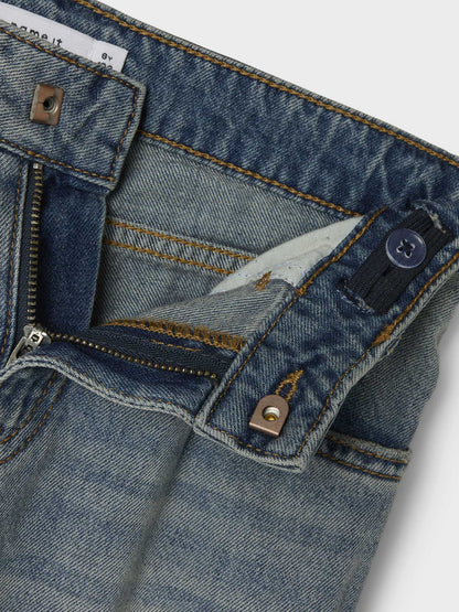 Jeans Name It Vinta a gamba extra larga in denim per bambino e bambina
