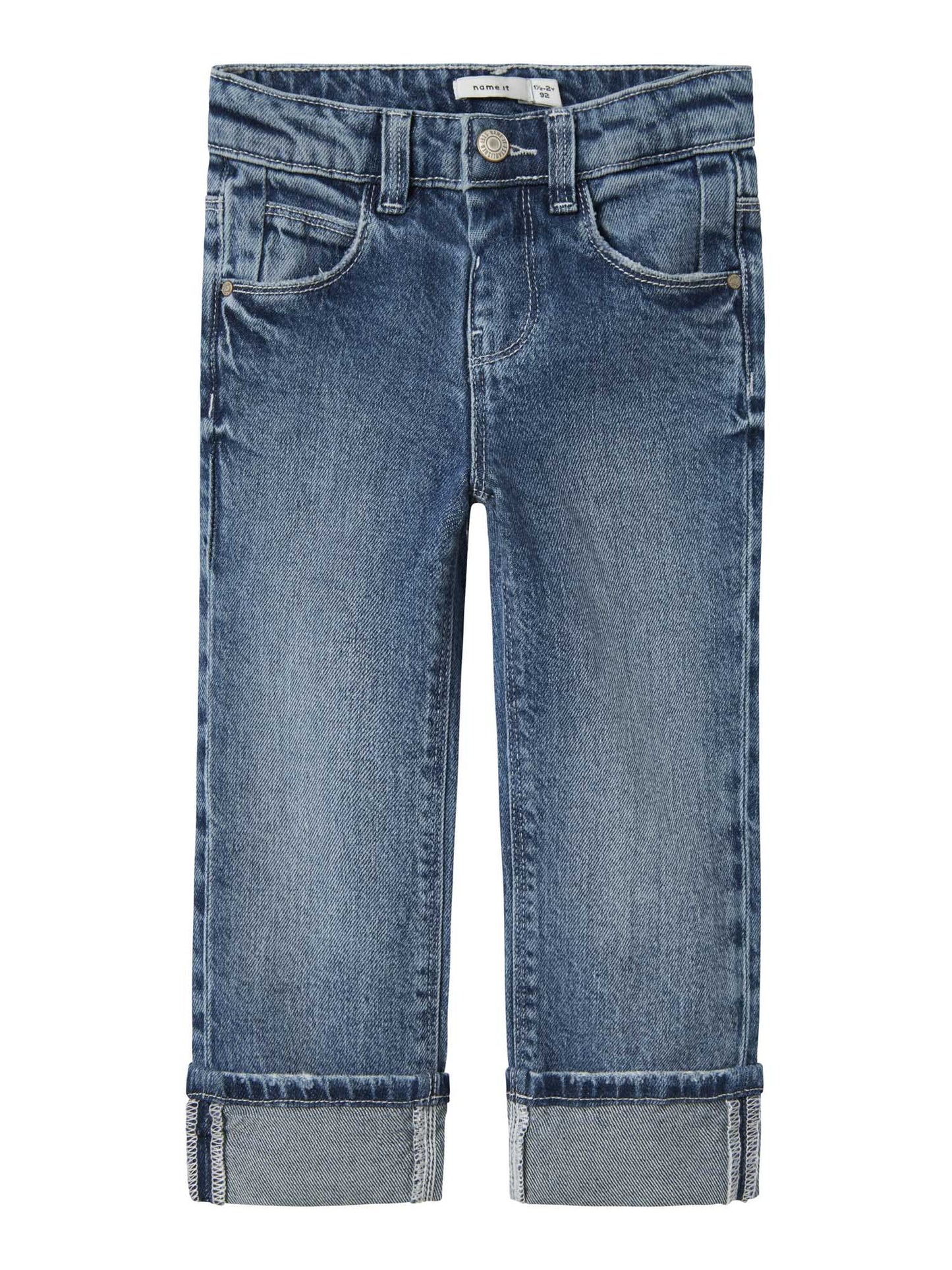 Jeans Name It NmfRose Straight Fold unisex bambino in denim