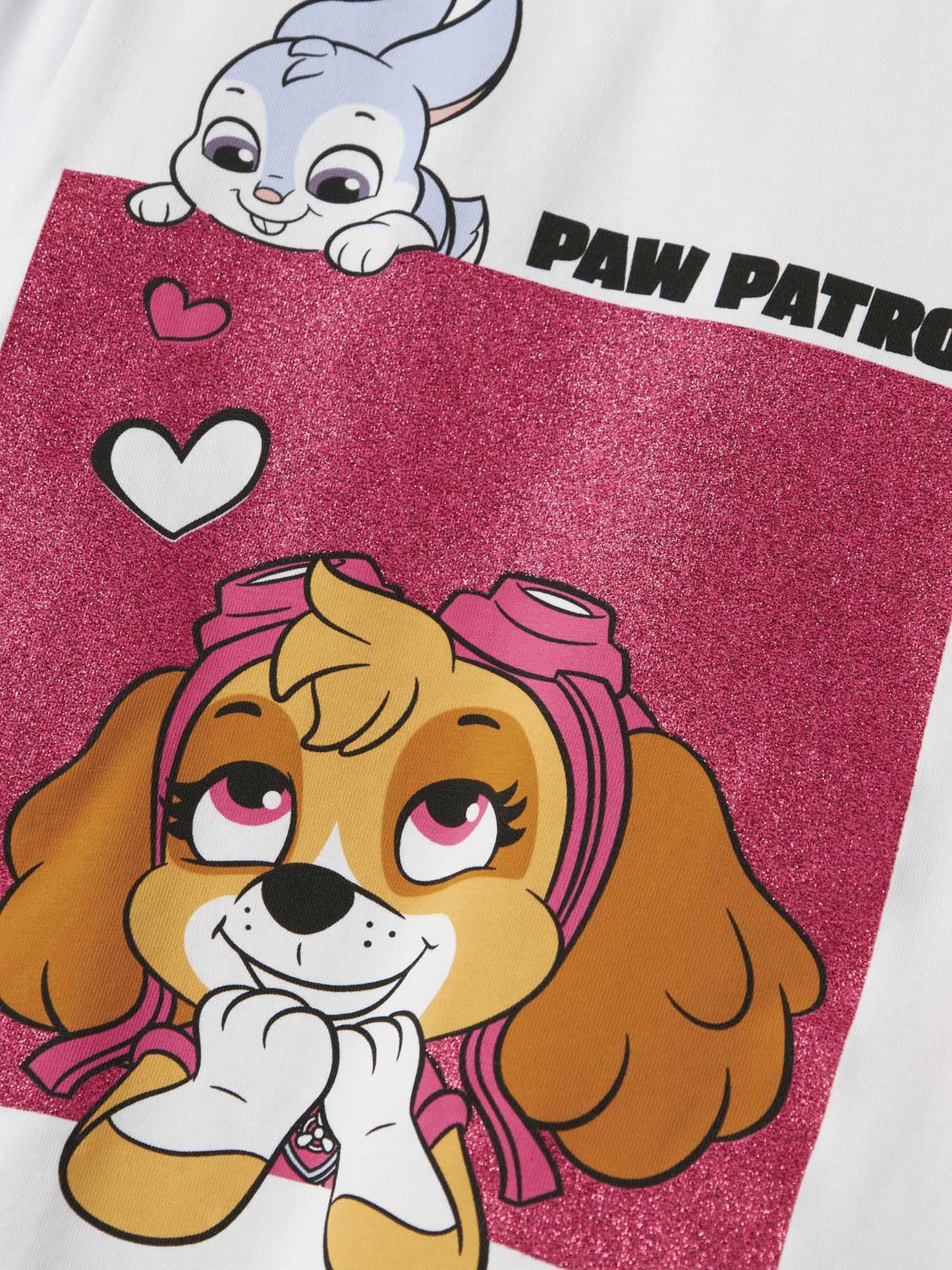 MAGLIA MANICA LUNGA PAW PATROL DA BAMBINA BIANCO
