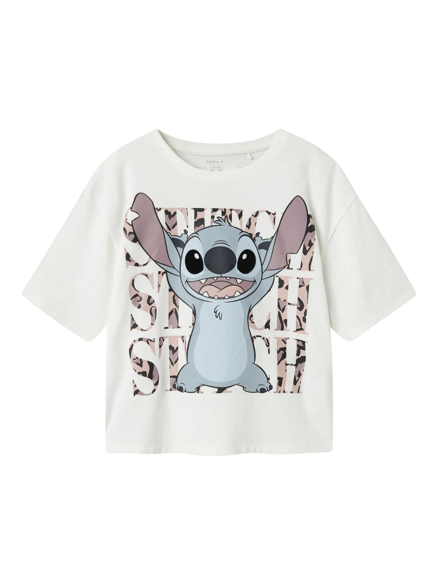 T-SHIRT JIXI STITCH NAME IT DA BAMBINA BIANCO