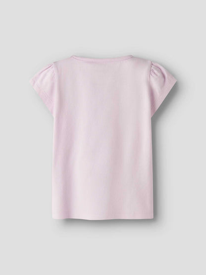 T-shirt unisex bambino Name It con stampa Stitch rosa