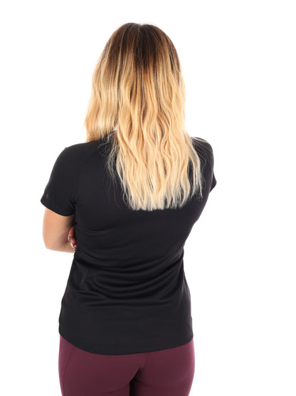 T-SHIRT RUNNING NATALJA ENERGETICS DA DONNA NERO