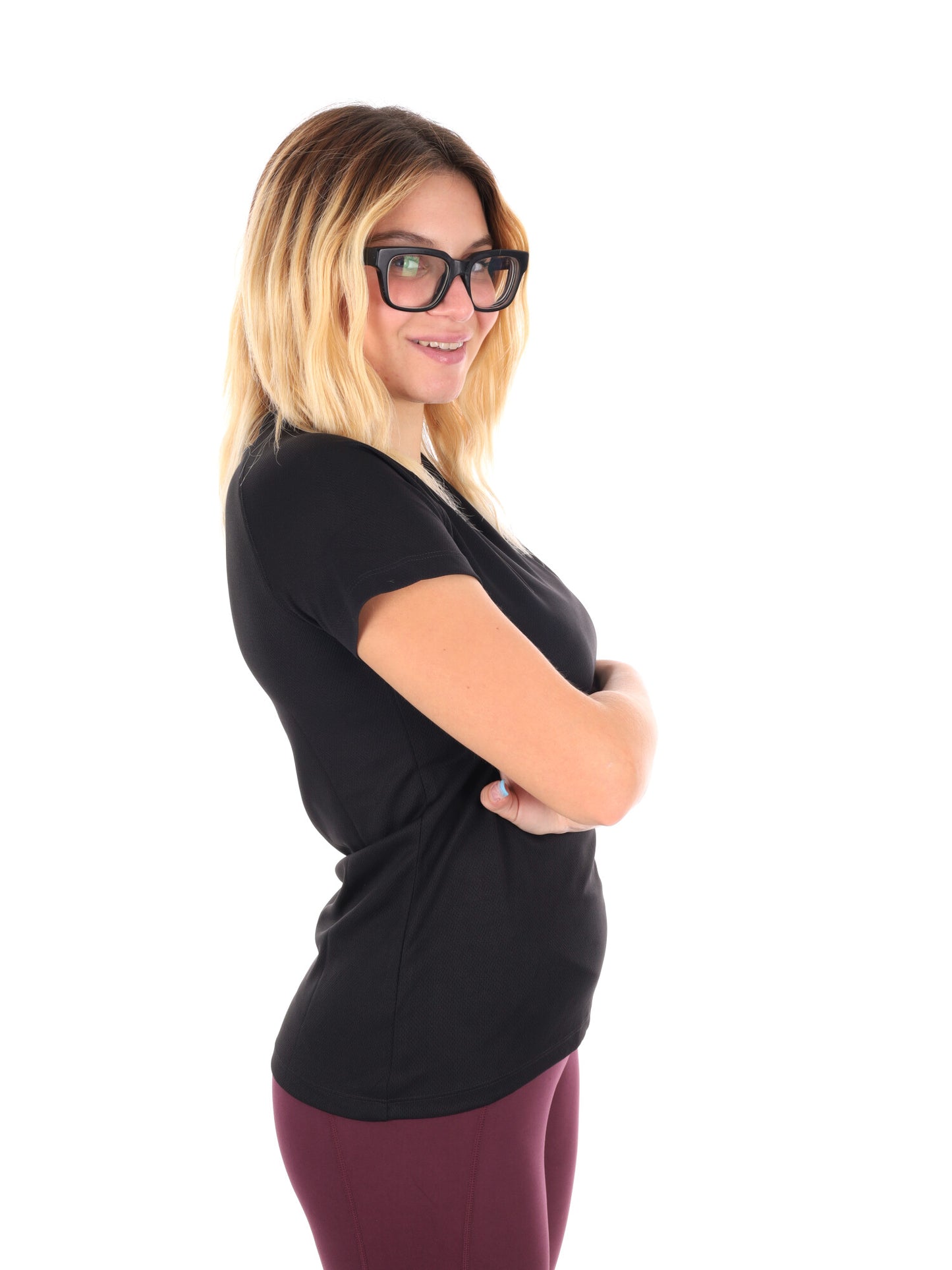 T-SHIRT RUNNING NATALJA ENERGETICS DA DONNA NERO