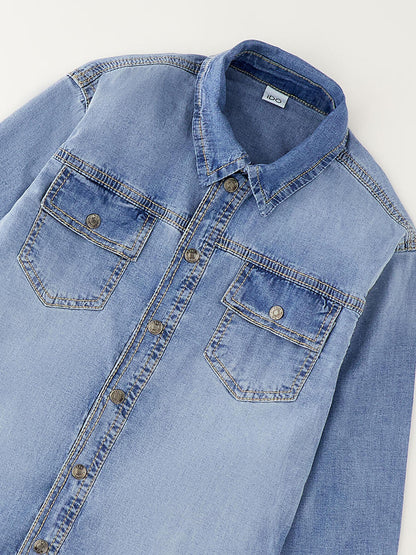 Ido camicia in denim per bambino unisex