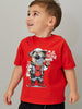 t-shirt-rossa-a-maniche-corte-unisex-bambino-ido