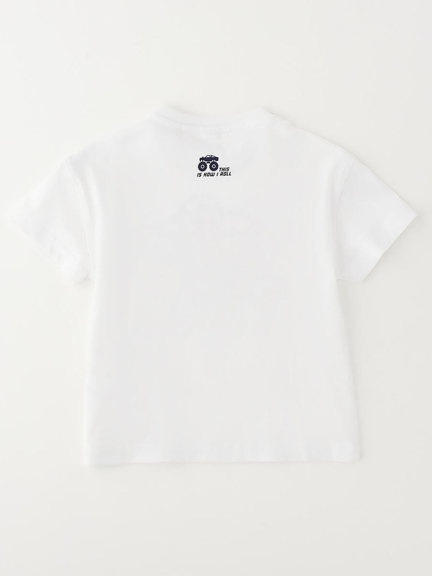 T-shirt bianca a maniche corte unisex bambino Ido