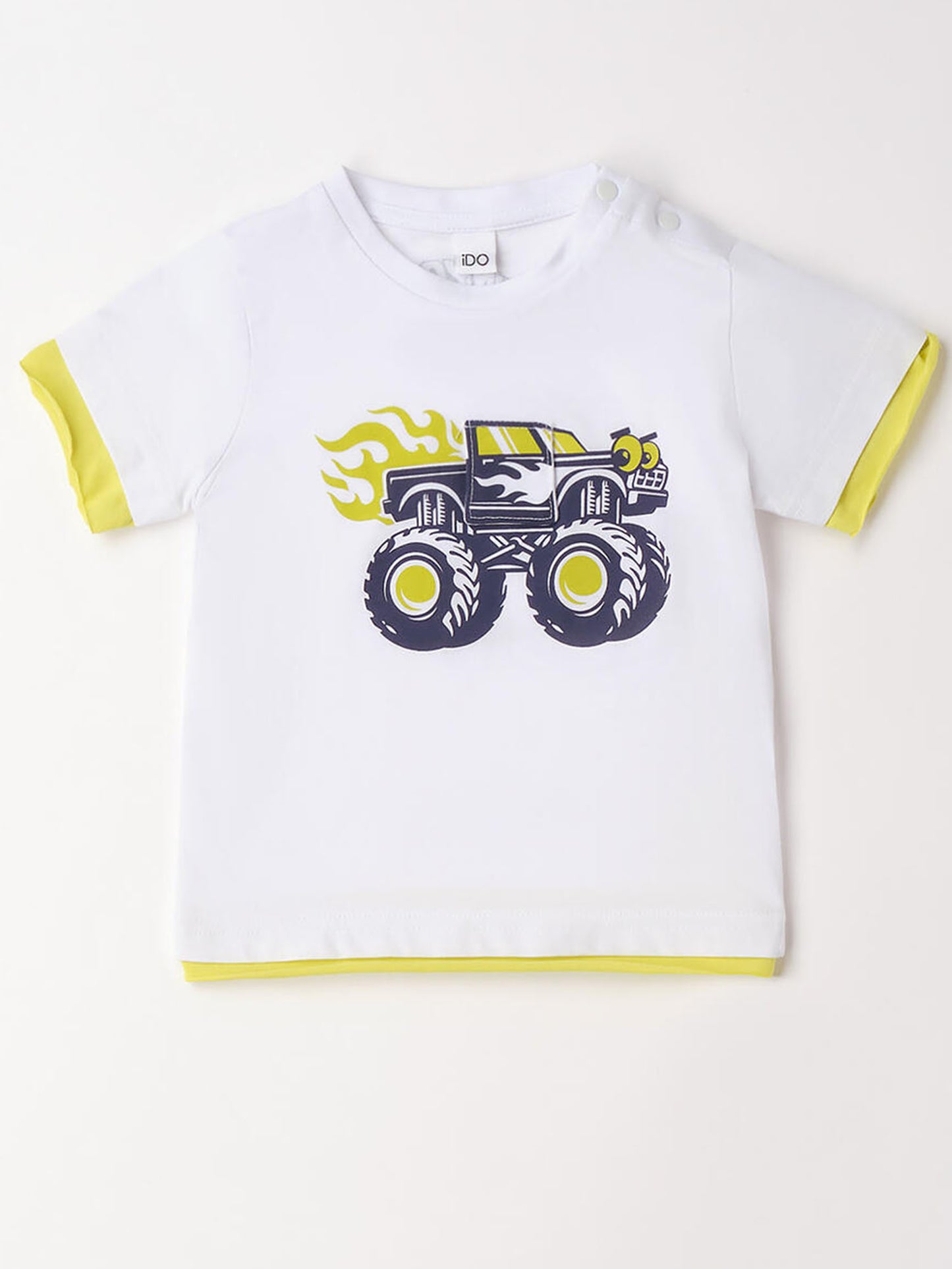Ido t-shirt maniche corte unisex bambino bianca