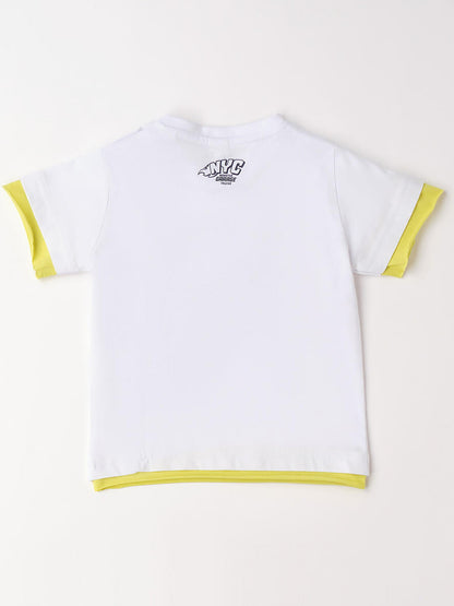 Ido t-shirt maniche corte unisex bambino bianca