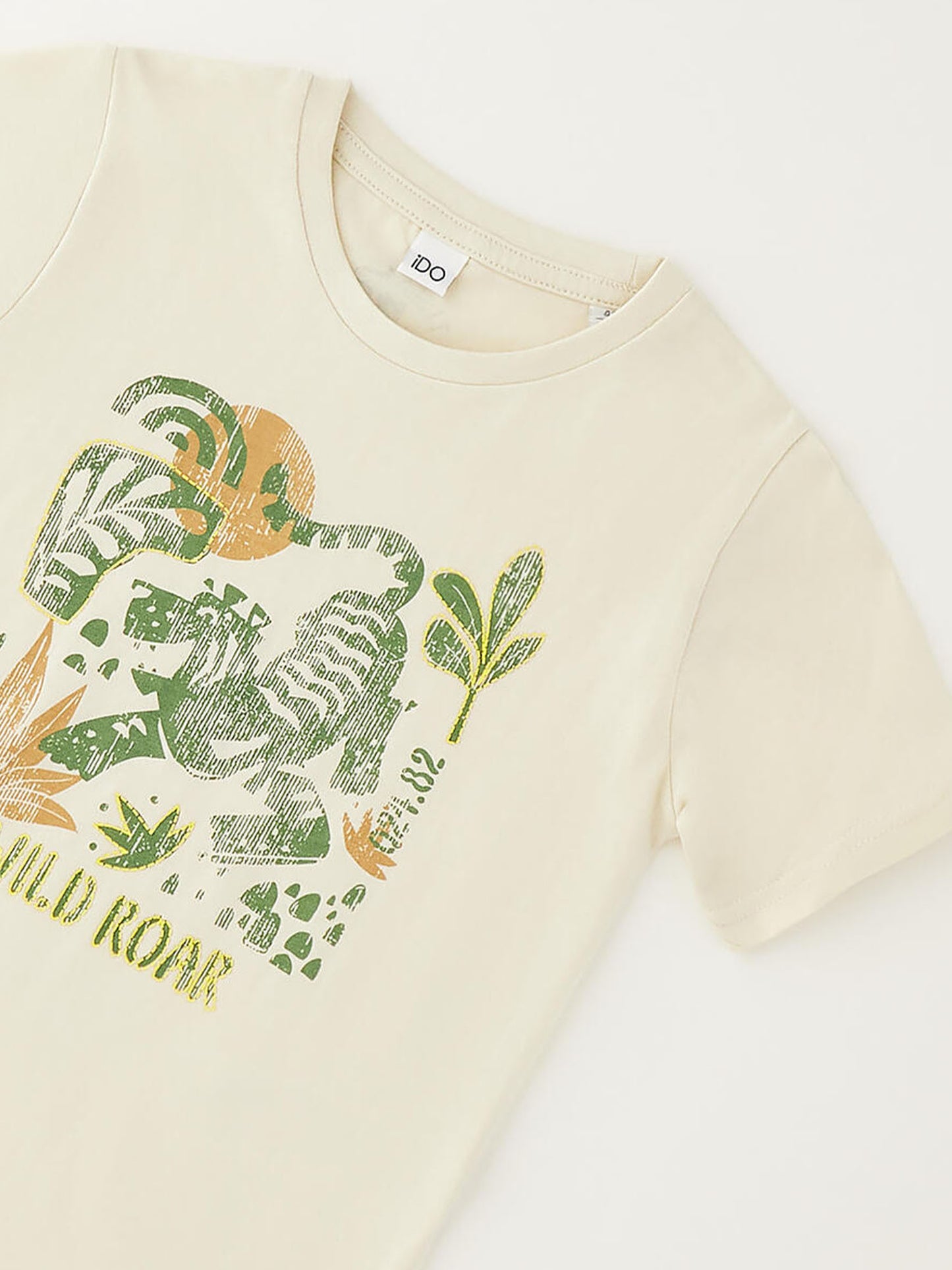 Ido t-shirt maniche corte unisex bambino beige
