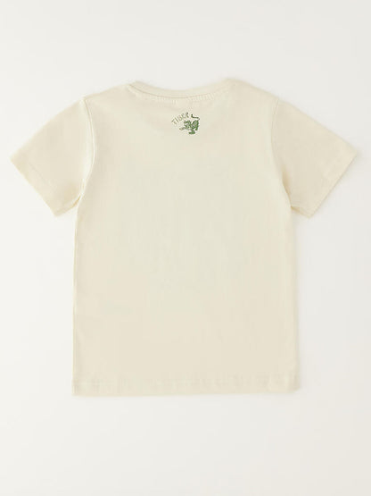 Ido t-shirt maniche corte unisex bambino beige