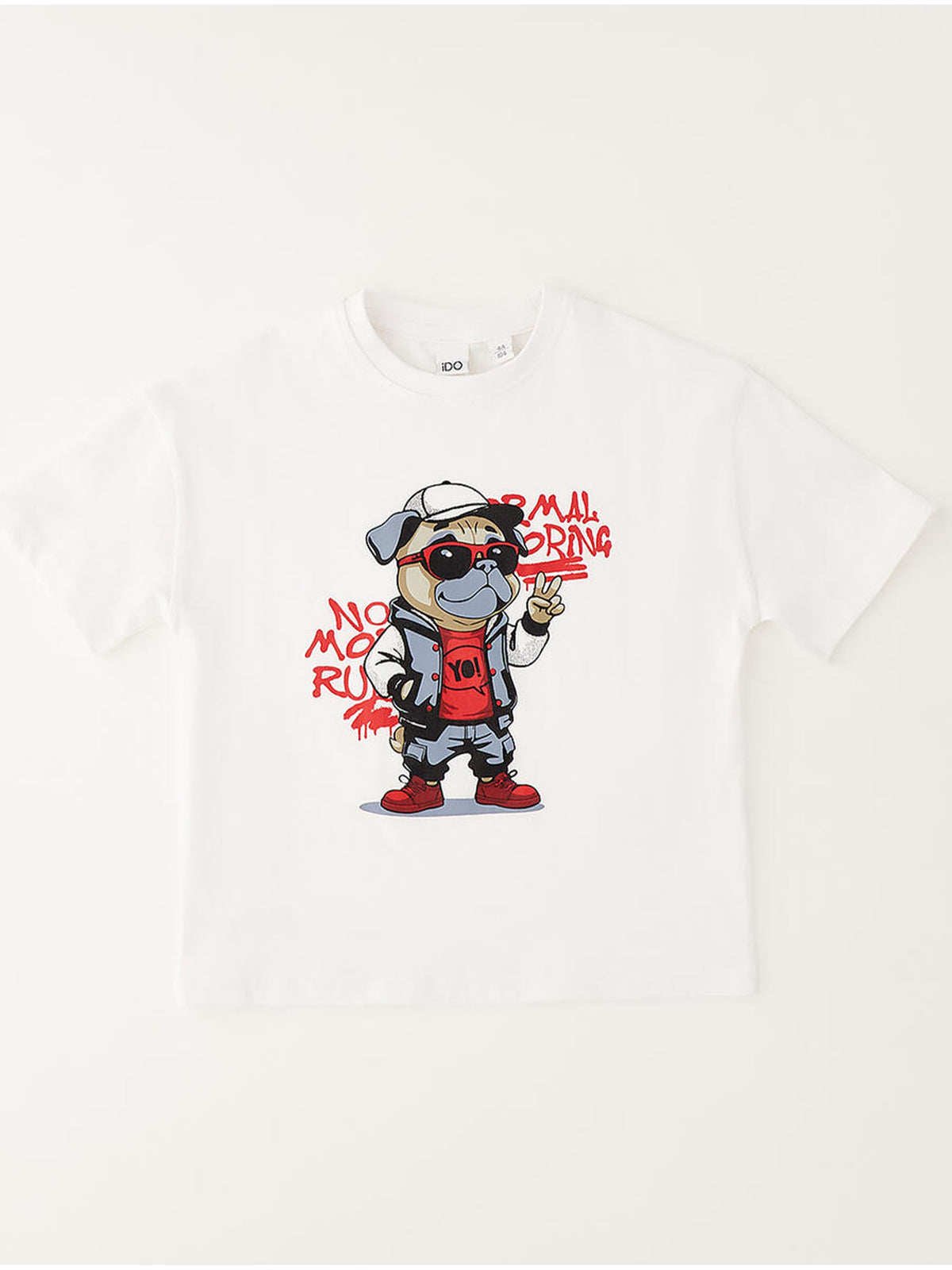 Ido t-shirt mm da bambino/a bianco
