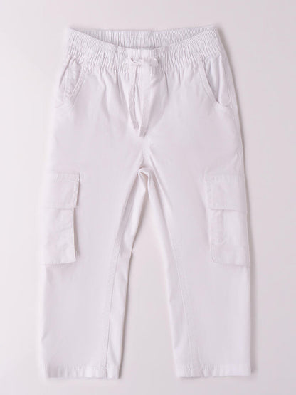 PANTALONE CARGO IDO BAMBINO BIANCO