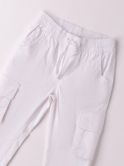 PANTALONE CARGO IDO BAMBINO BIANCO
