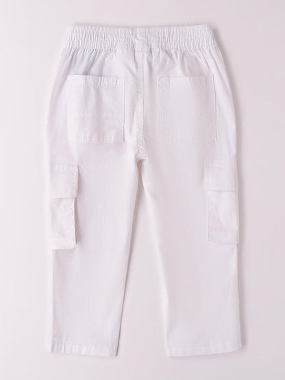PANTALONE CARGO IDO BAMBINO BIANCO