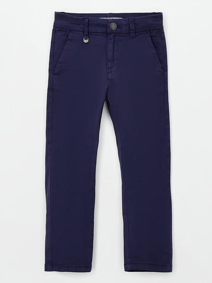 Pantaloni chino Ido unisex bambino in blu comodi e versatili