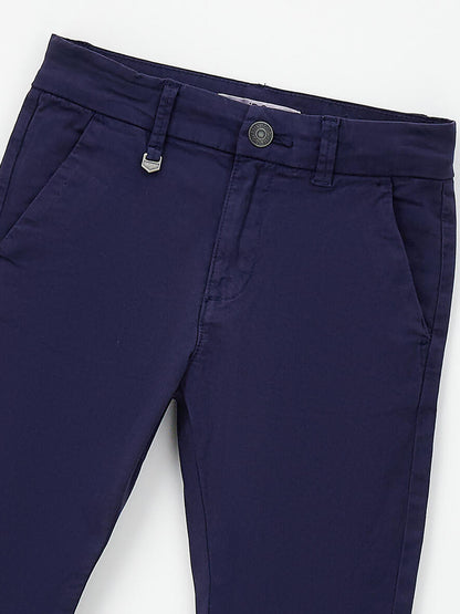Pantaloni chino Ido unisex bambino in blu comodi e versatili