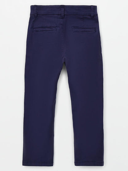 Pantaloni chino Ido unisex bambino in blu comodi e versatili