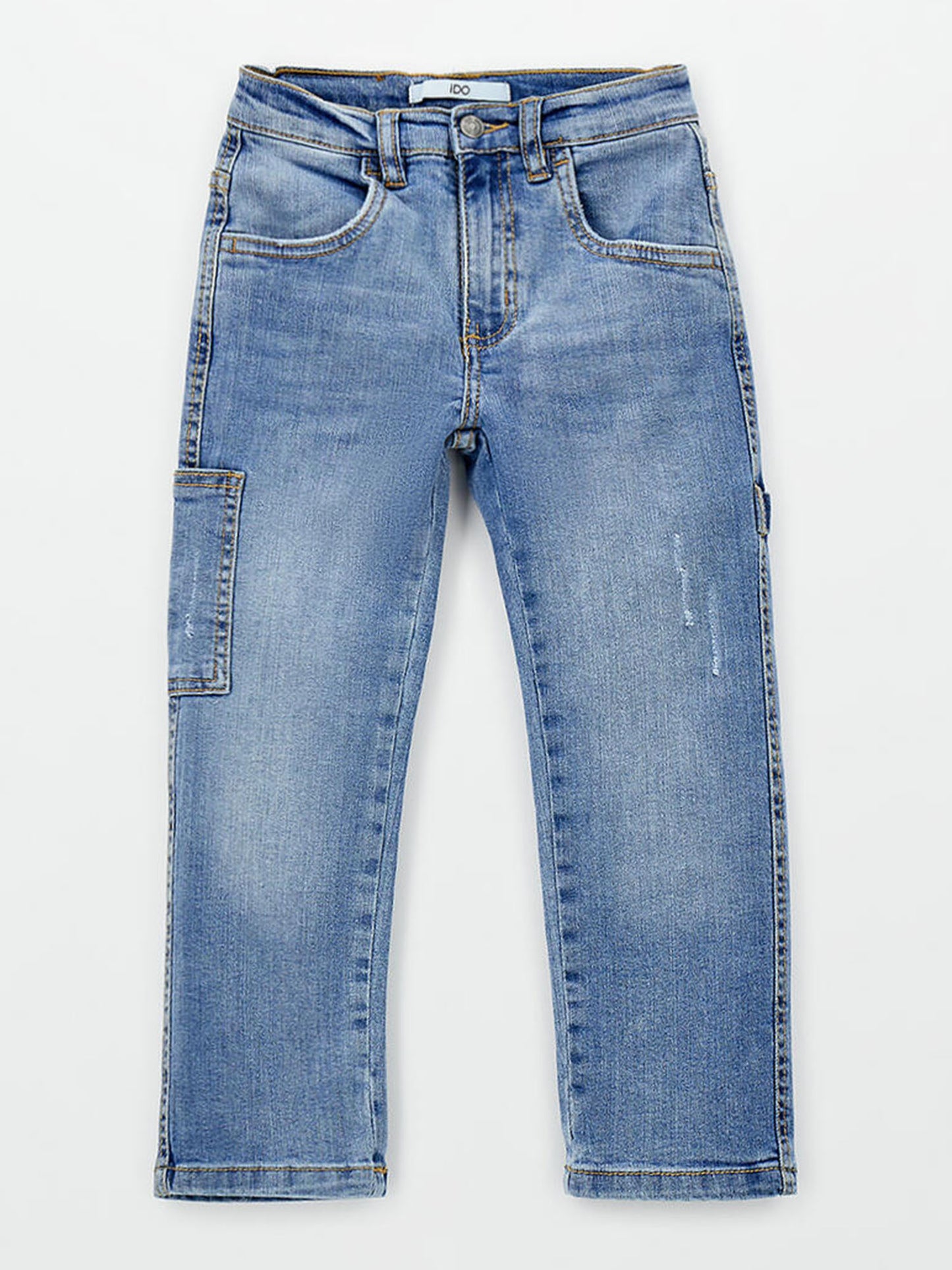 Jeans wide leg unisex bambino in denim Idò