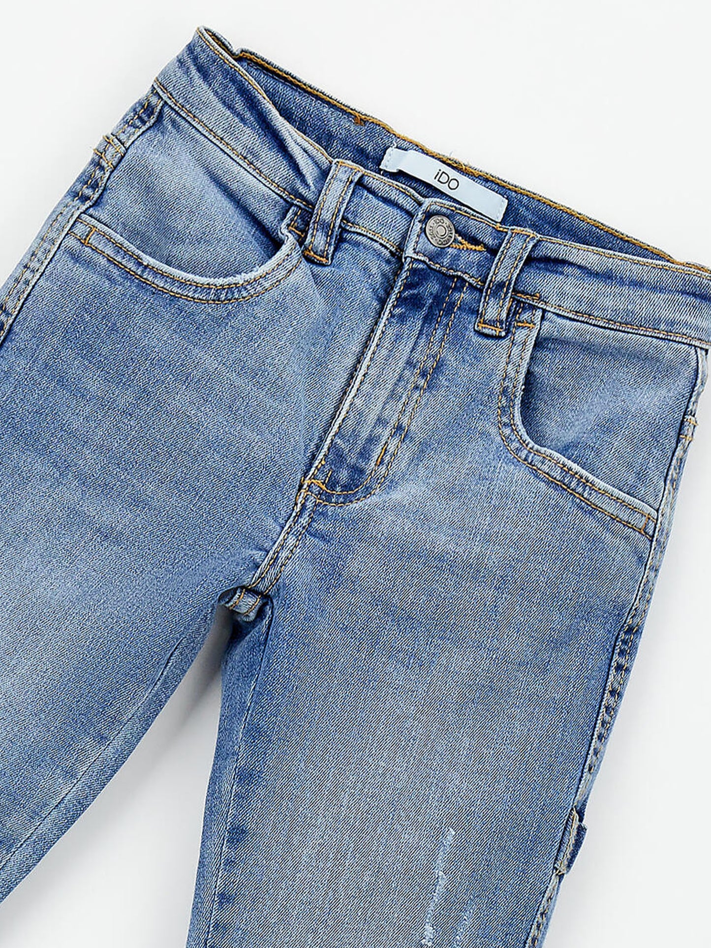 Jeans wide leg unisex bambino in denim Idò