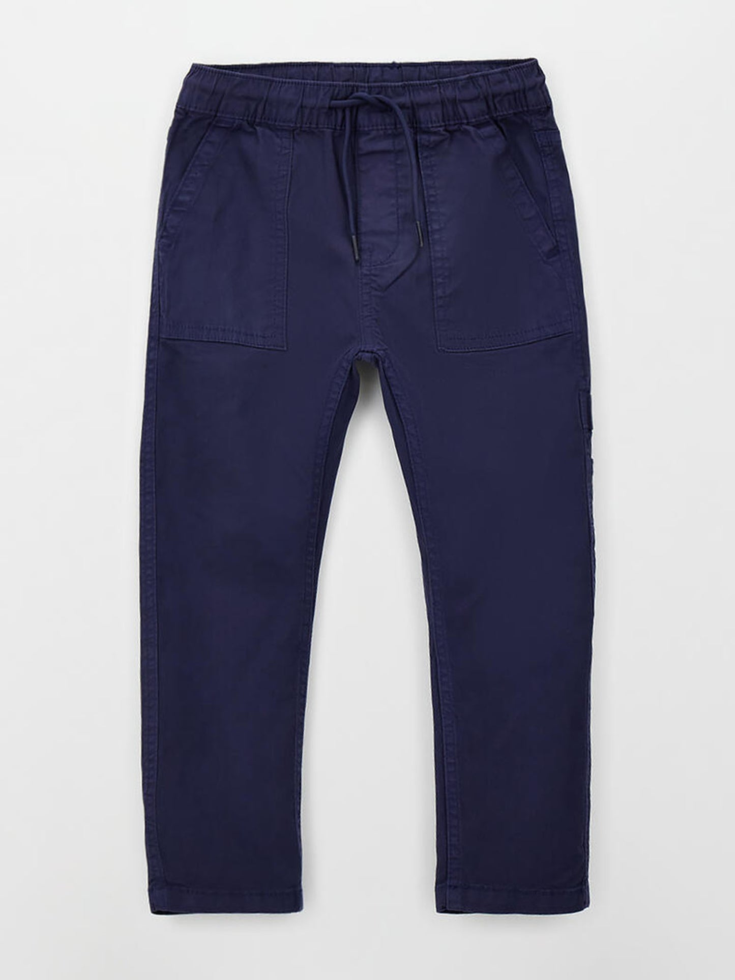 Pantaloni twill unisex bambino in blu di Ido
