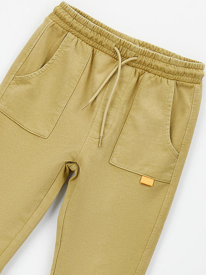 Pantaloni felpa beige unisex bambino Ido
