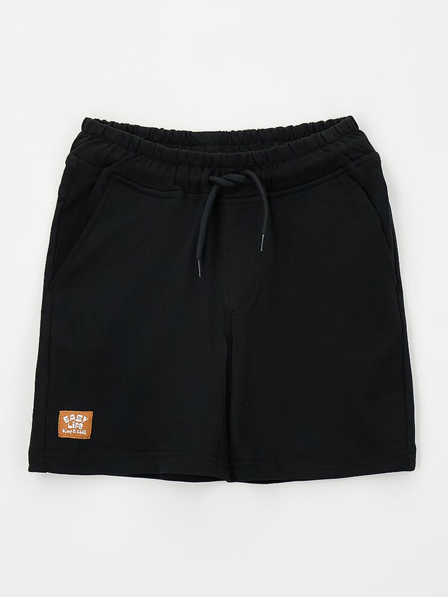 Bermuda felpa nero unisex bambino di Ido per la primavera-estate