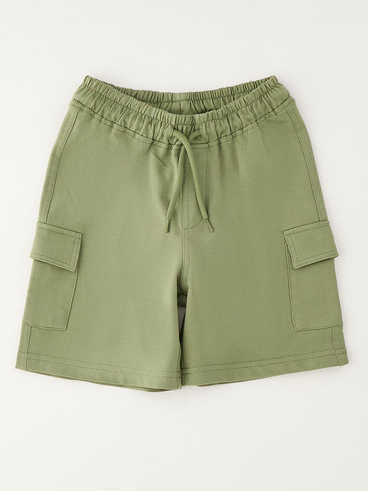 Bermuda verde unisex bambino Ido per la primavera-estate
