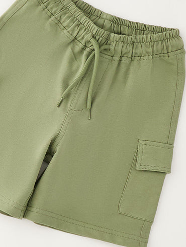 Bermuda verde unisex bambino Ido per la primavera-estate