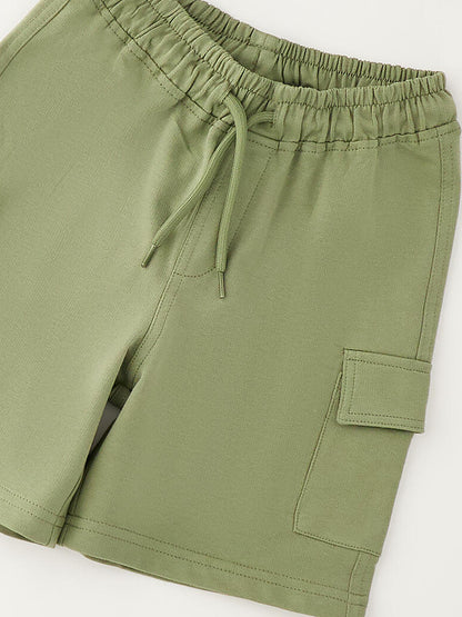 Bermuda verde unisex bambino Ido per la primavera-estate