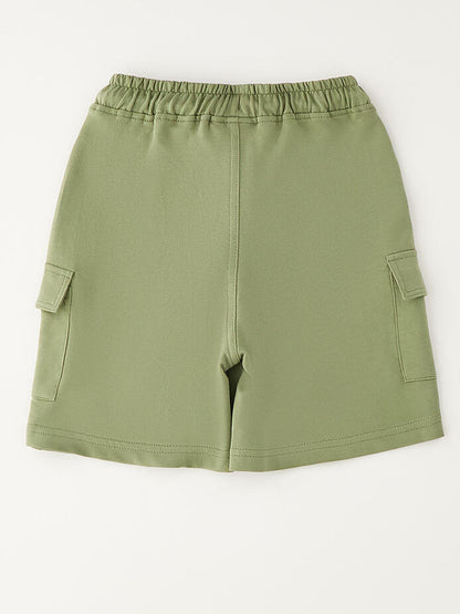 Bermuda verde unisex bambino Ido per la primavera-estate