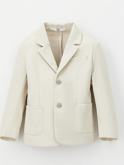 Ido Giacca monopetto per bambino unisex beige