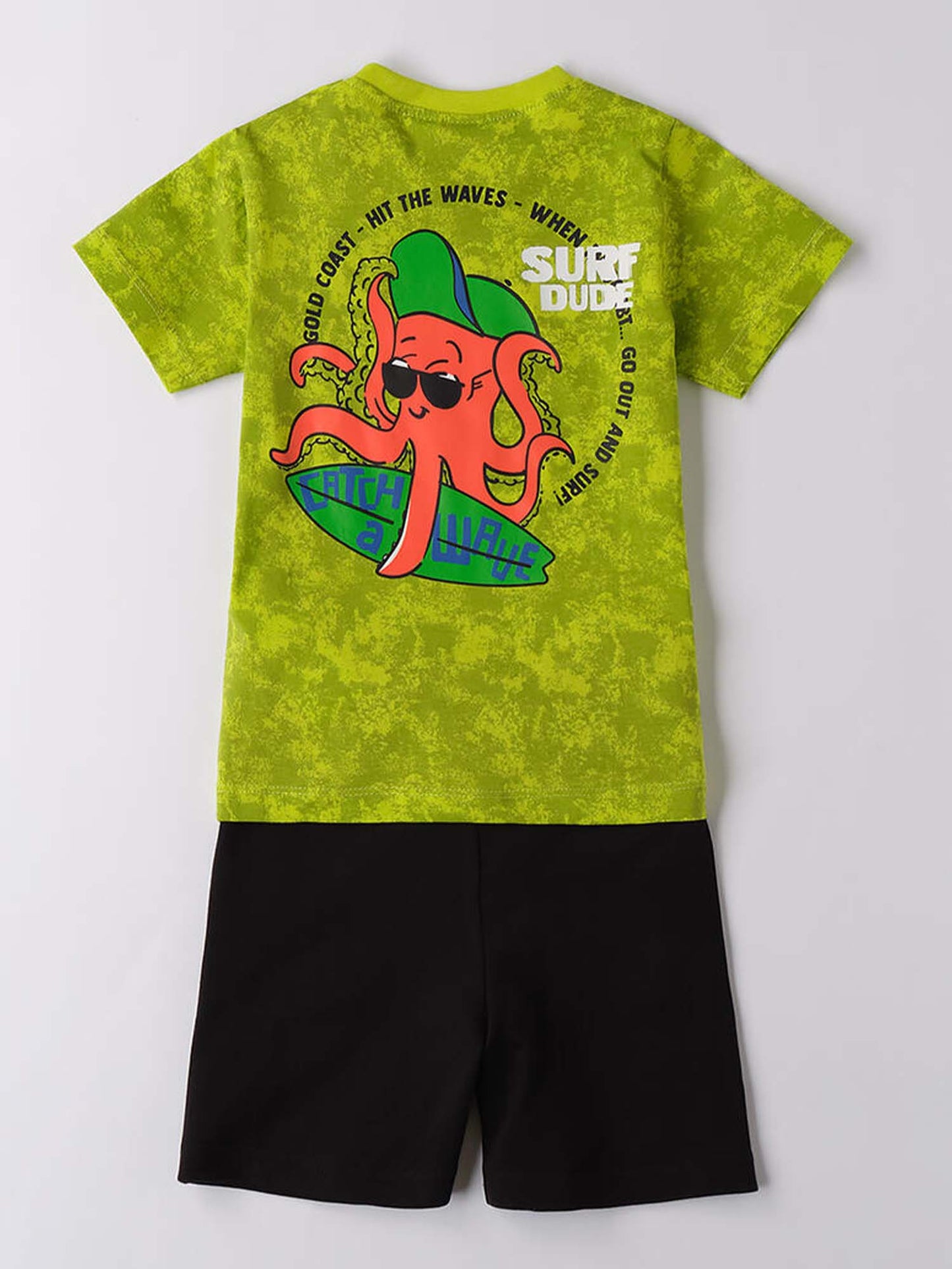 IDO T-SHIRT+BERMUDA - LIME