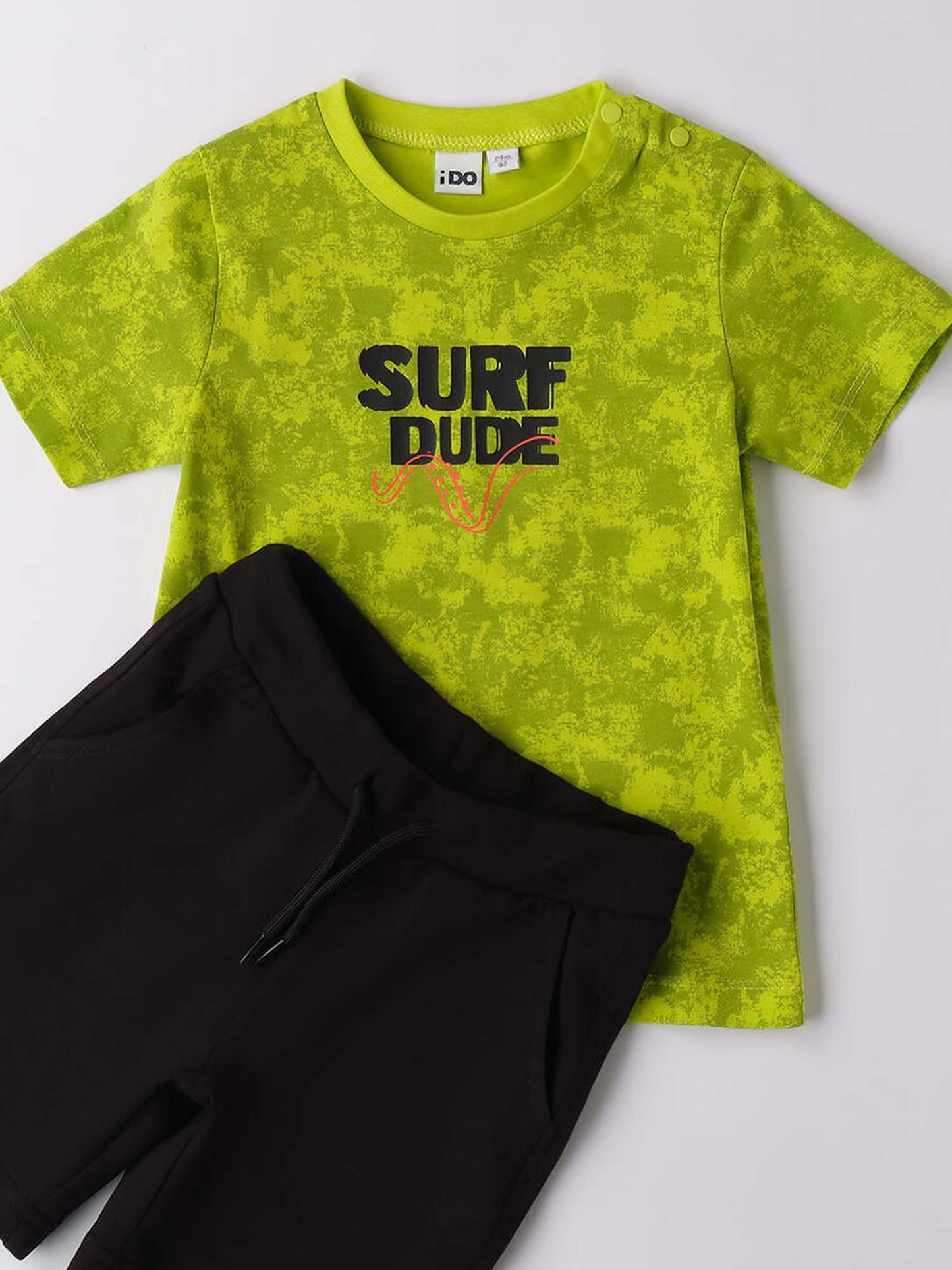 IDO T-SHIRT+BERMUDA - LIME