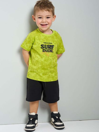 IDO T-SHIRT+BERMUDA - LIME