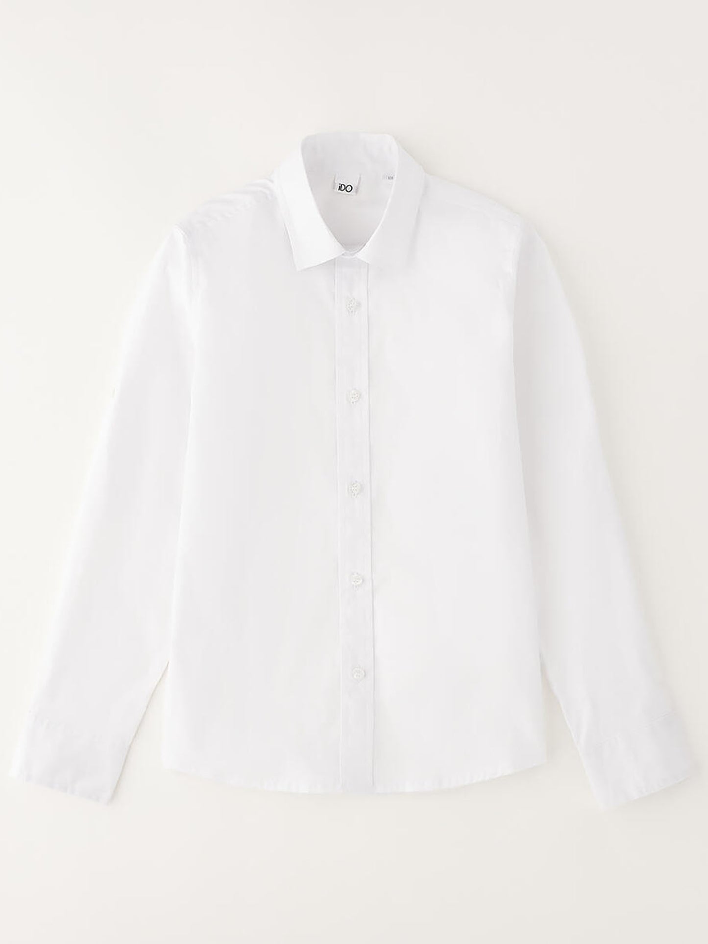 Ido camicia a maniche lunghe unisex bambino bianca