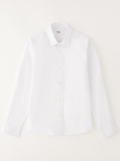 Ido camicia a maniche lunghe unisex bambino bianca