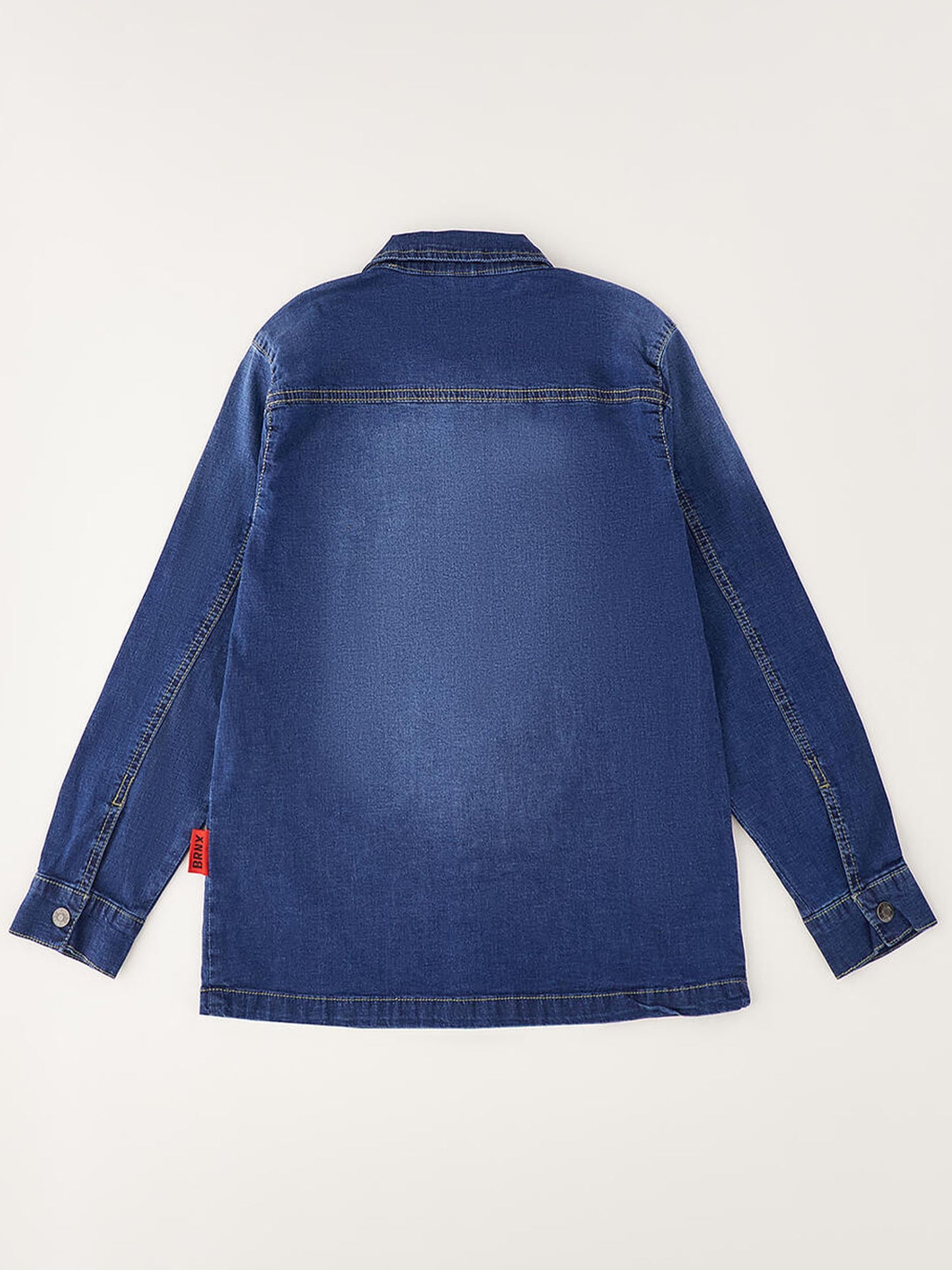 Camicia denim a maniche lunghe unisex bambino Ido