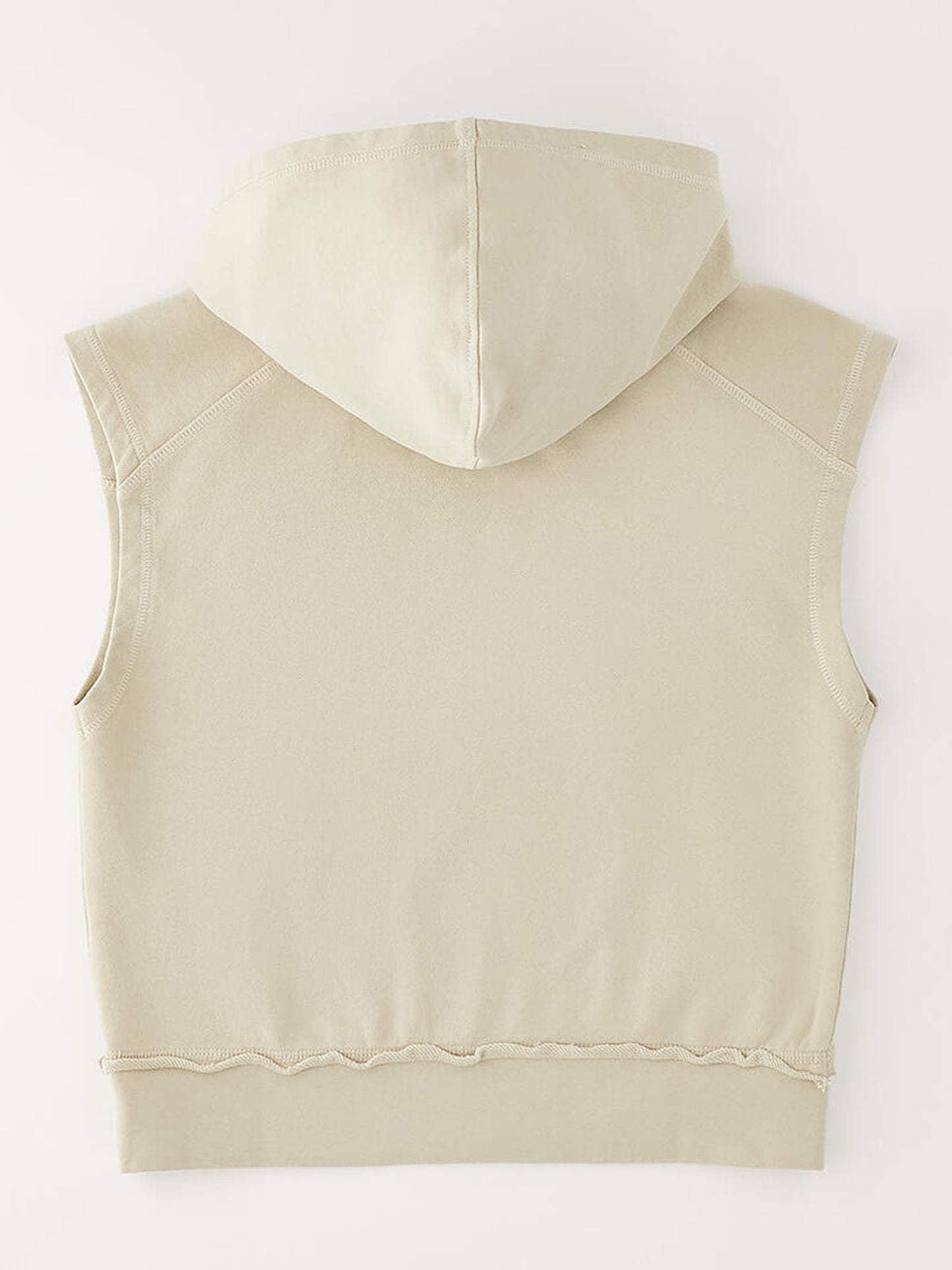 Felpa beige senza maniche unisex bambino Ido