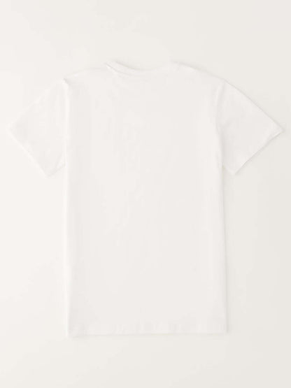 Ido t-shirt a maniche corte unisex bambino bianca